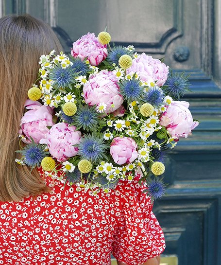 Bouquet De Fleurs Oiseau Bleu Livraison Monceau Fleurs